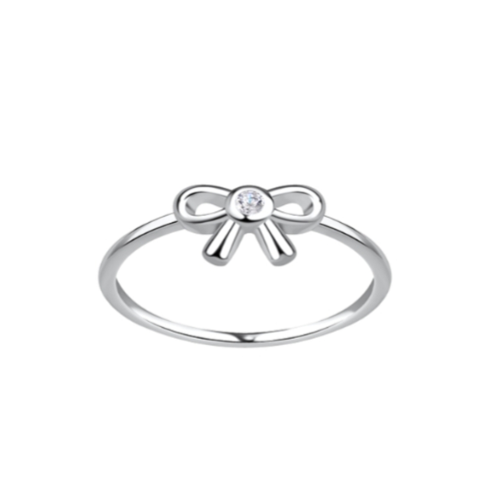Sterling Silver Bow Ring. Size 7.5. New.